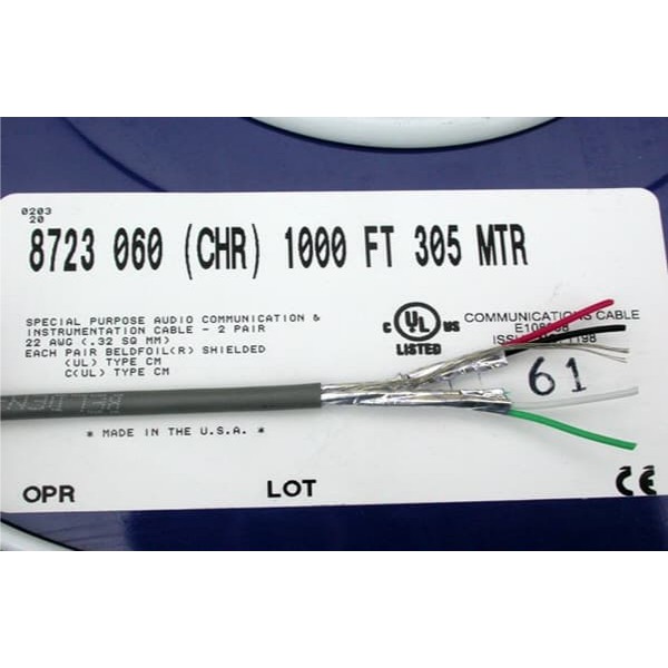 Jual Belden 8723 CM 2 pair 22 AWG 305meter 1000feet | Shopee Indonesia