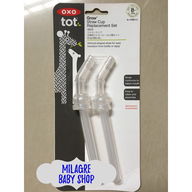 Jual OXO Tot Grow Straw Cup Replacement Set 9oz Shopee Indonesia
