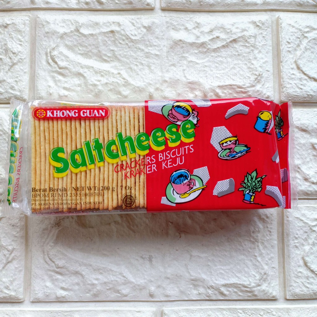 Jual Khong Guan Saltcheese Crackers Biscuits Biskuit Kraker Keju 200gr