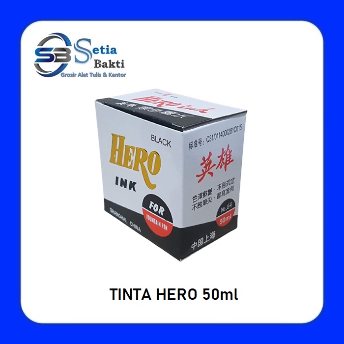 Jual Tinta HERO Hitam 50 ml Original - 1 Pcs | Shopee Indonesia