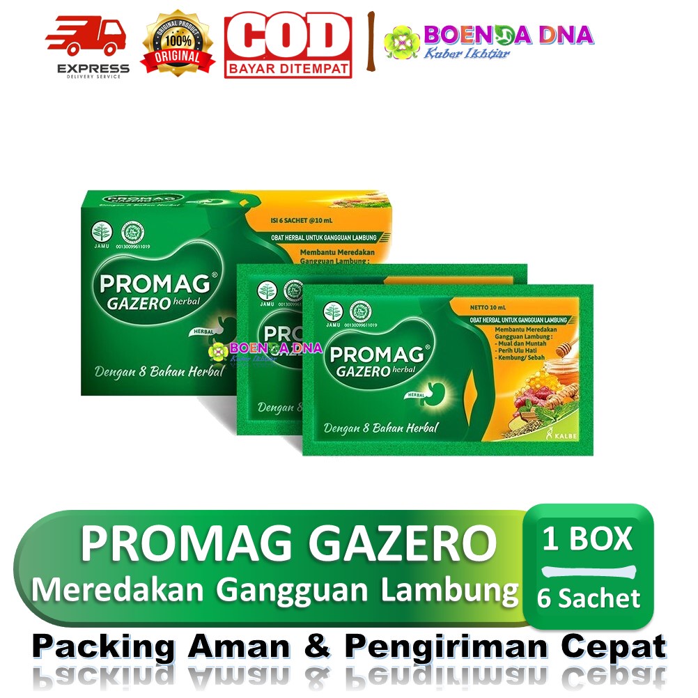 Jual Promag Gazero Herbal 1 Box Isi 6 Sachet | Shopee Indonesia