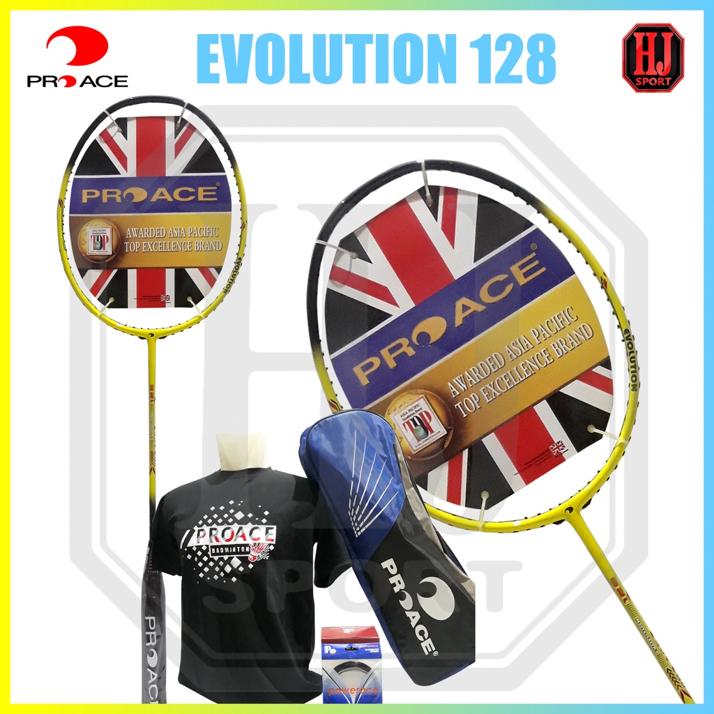 Jual Raket Badminton Original Pro Ace Evolution 128 Bonus Komplit ...