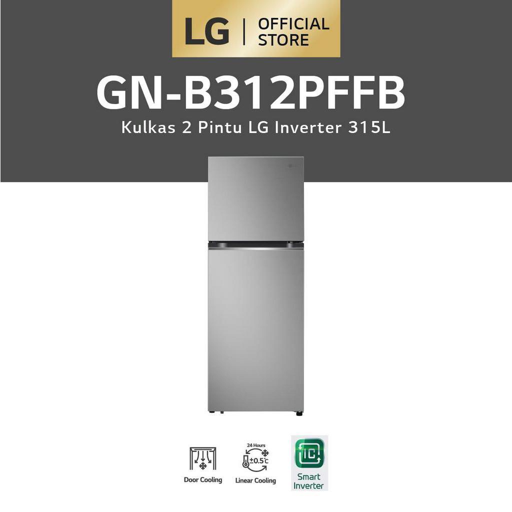 Jual LG KULKAS 2 PINTU 340L Gross / 315 Nett Smart Inverter Compressor ...