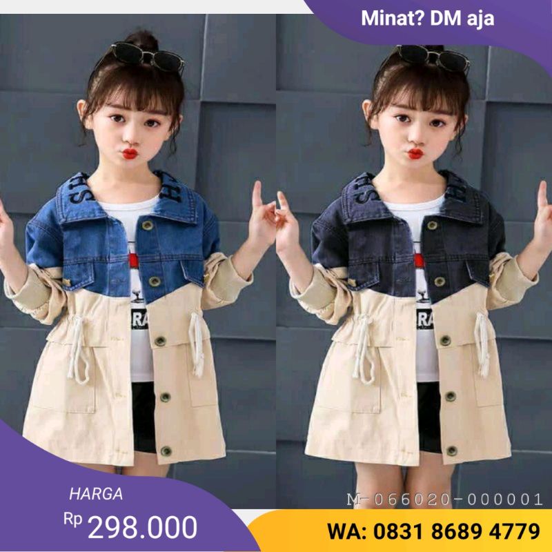 Jual DESKRIPSI PRODUK :NAMA PRODUK : OUTERWEAR ANAK PEREMPUAN JAKET ...