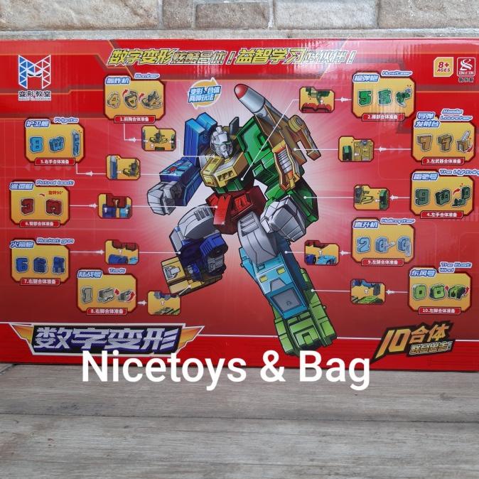 Jual Robot Angka Mainan Robot Transfomer Angka | Shopee Indonesia