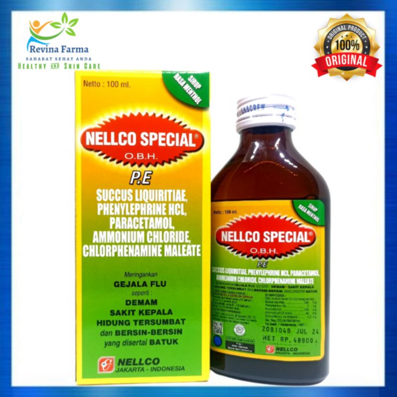 Jual Obh Nelco Special Pe Ml Obat Batuk Pilek Flu Demam Obat Batuk Hitam Nelco Special