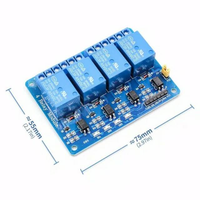 Jual 4 channel 4-channel relay modul module control automation Arduino ...