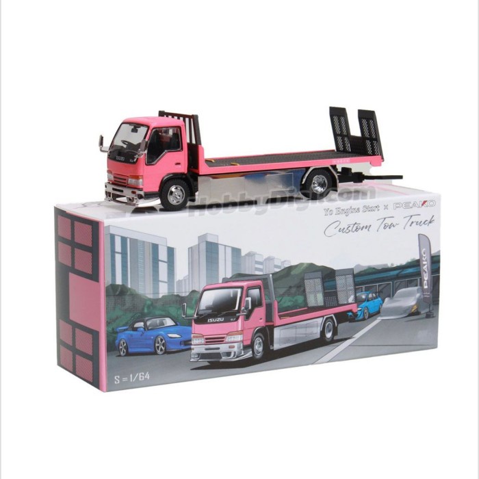 Jual YO ENGINE START X PEAKO 64 ISUZU FLATBED TOW TRUCK PINK TERMURAH