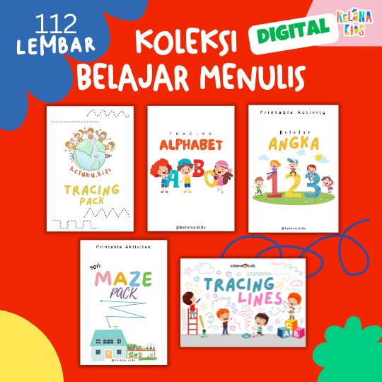 Jual Buku Worksheet Belajar Menulis 112 Lembar Kerja Pra Menulis Anak