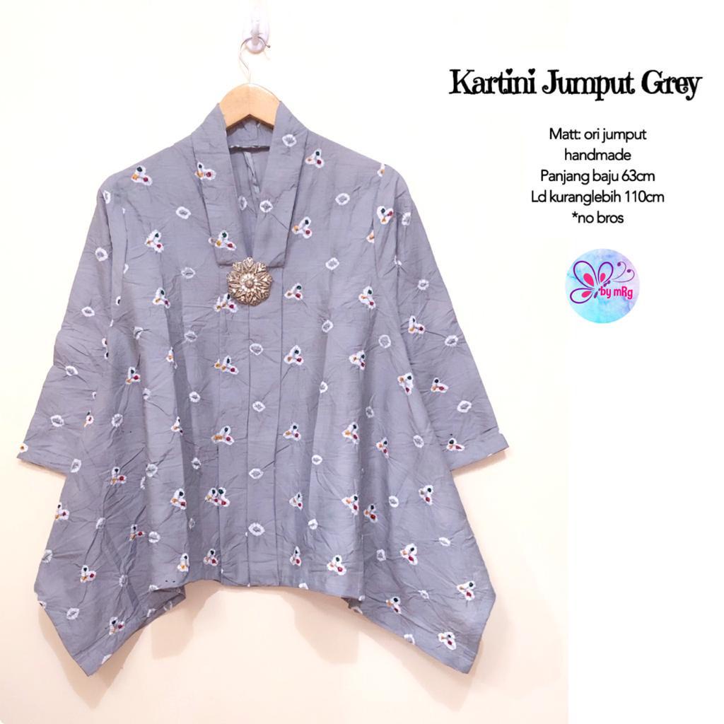 Jual Xxl Xxxl Jumbo Super Premium Kartini Jumput Grey Batik Solo Jadul