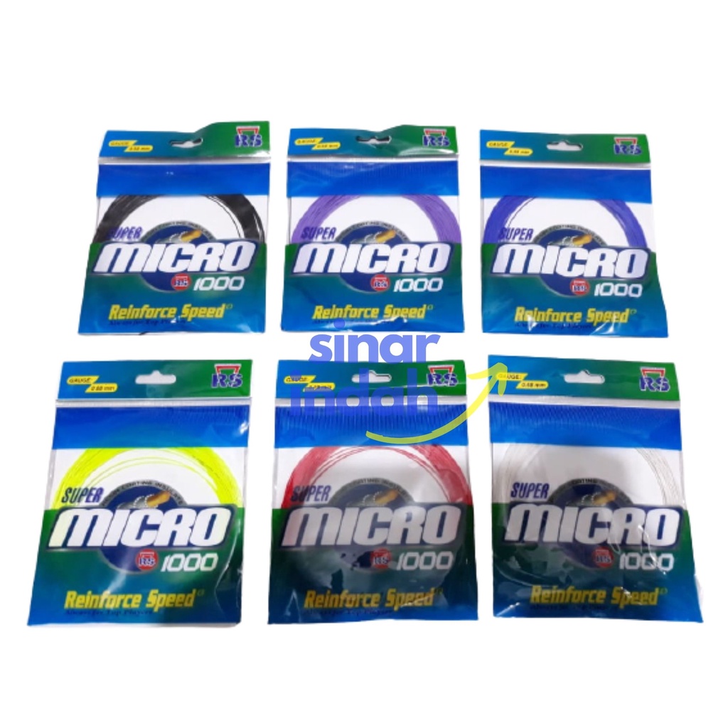 Jual Senar Badminton RS MICRO 1000 Original / Senar Raket Badminton ...