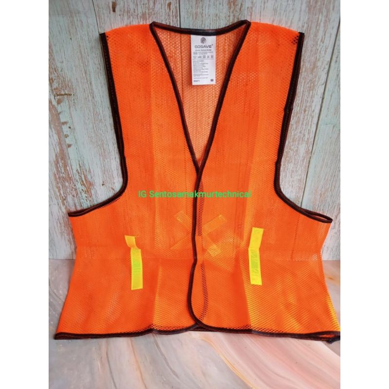 Jual Rompi Jaring Jala Proyek Safety Vest Orange Hijau Shopee