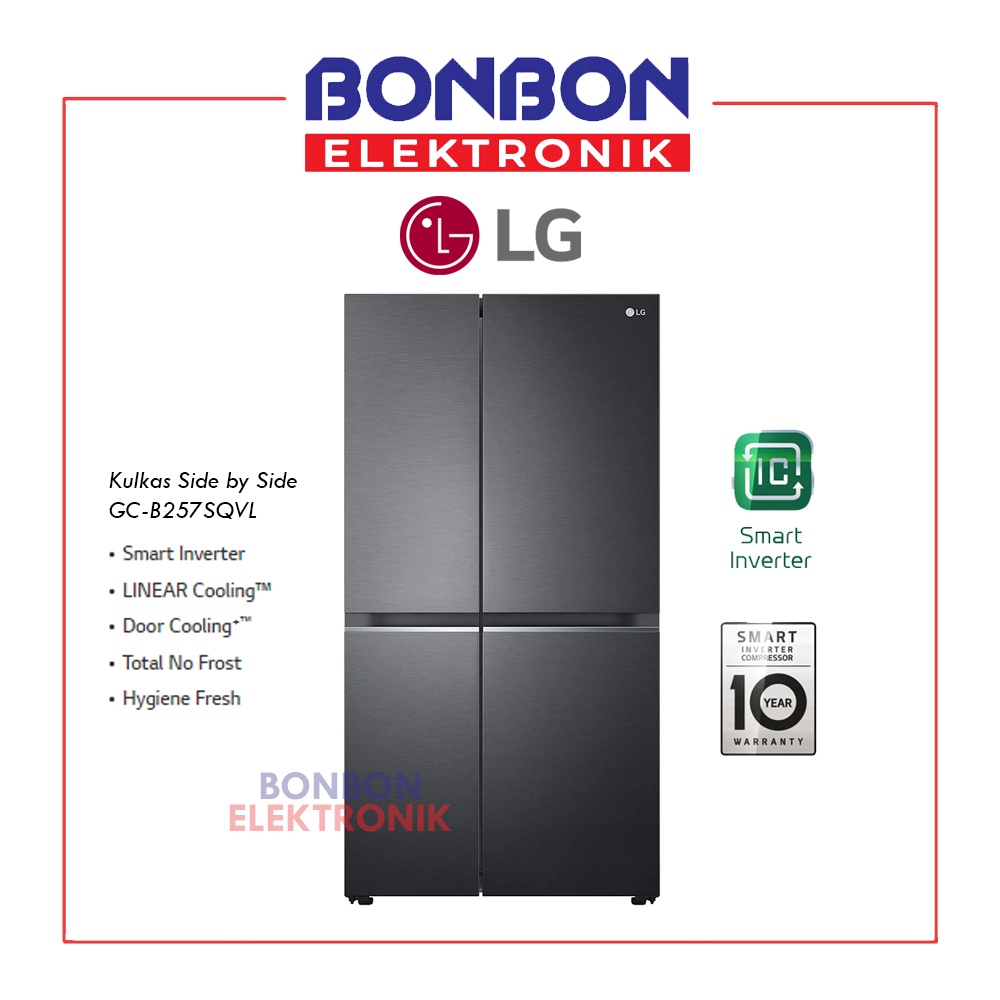 Jual LG Kulkas Side By Side Smart Inverter GC-B257SQVL UltraSleek Door ...