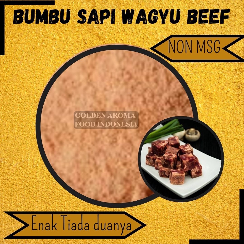 Jual Bumbu Tabur Rasa Sapi Wagyu Beef Non MSG 1Kg Bubuk Tabur Sapi