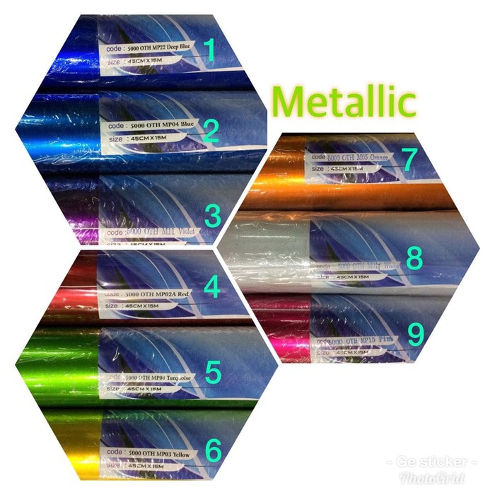 Jual Stiker / sticker profix vinyl metallic / metalik SKOTLET MOTOR ...