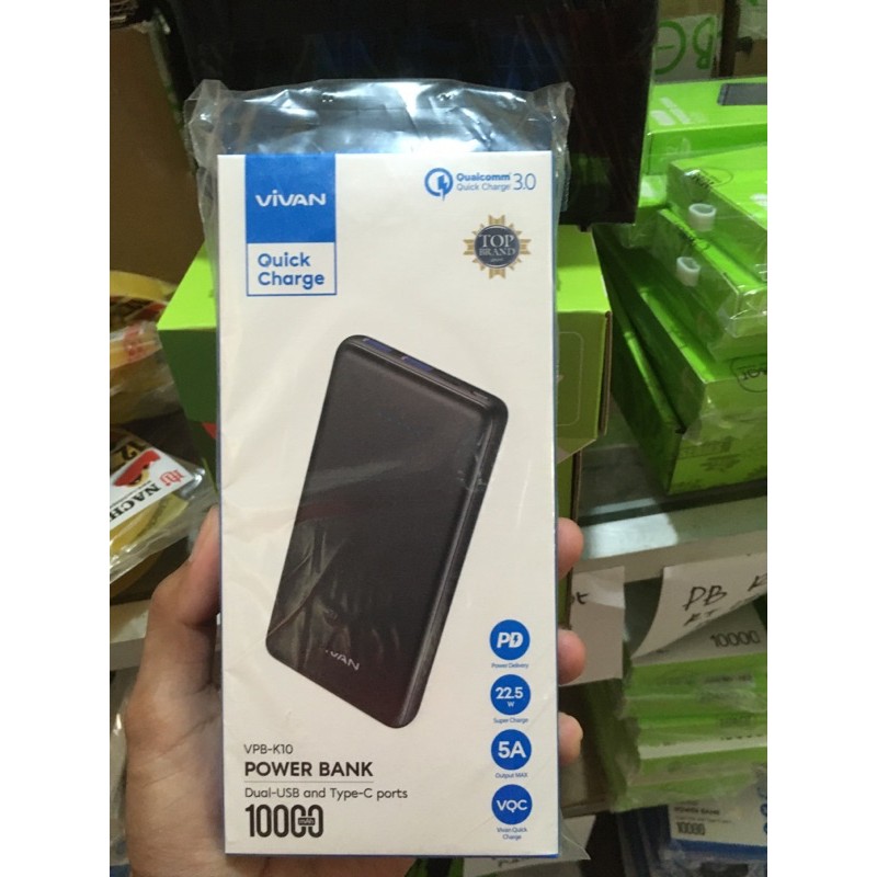 Jual Powerbank VIVAN Original Power Bank 10000mah VPB-F10S VPB10F
