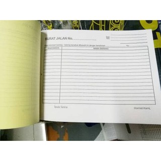 Jual Buku Surat Jalan Rangkap 3 Nota DO Delivery Order | Shopee Indonesia