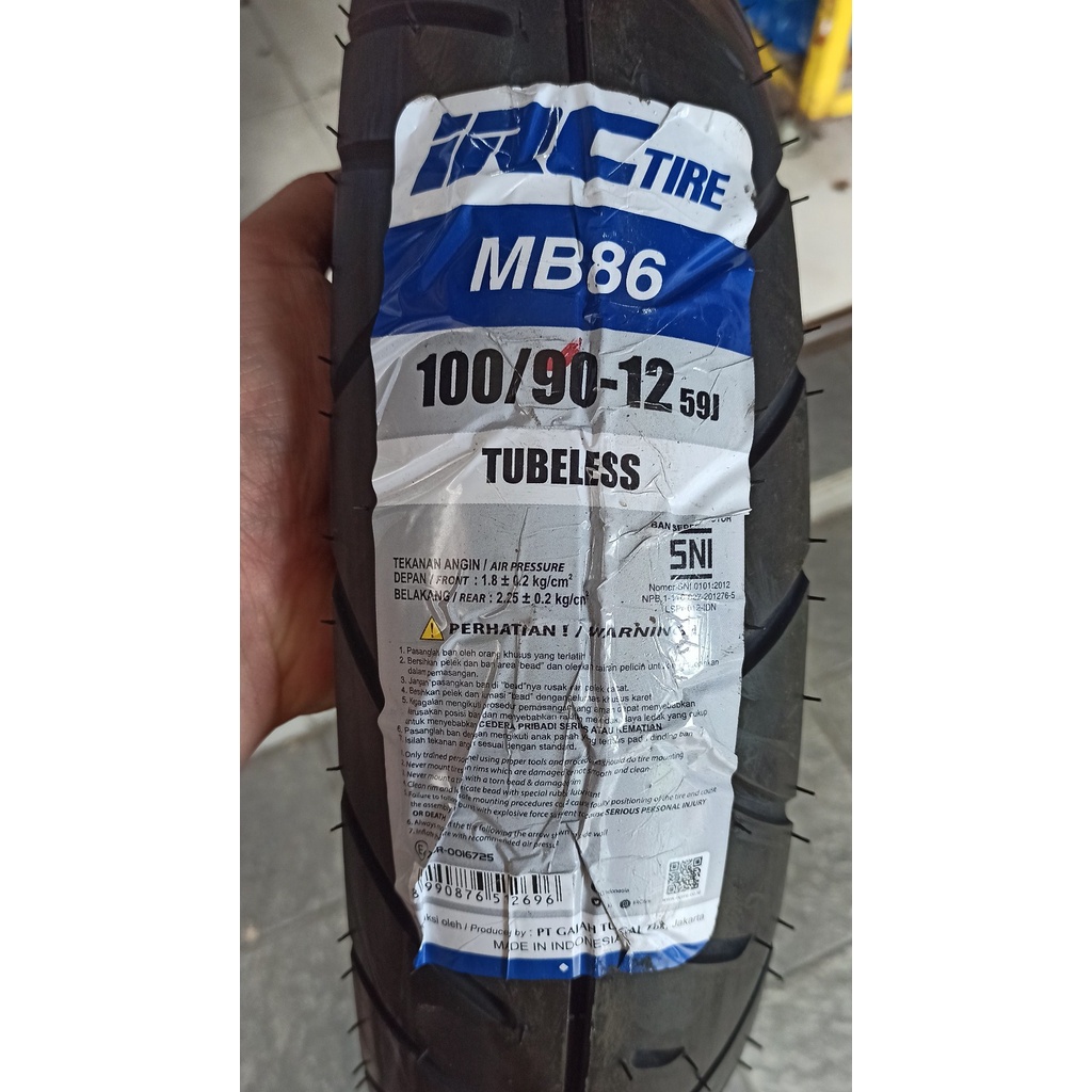 Jual Paket IRC MB 86 ( MB86 ) 100/90-12 & MB 67 ( MB67 ) 110/90-12 Ban ...