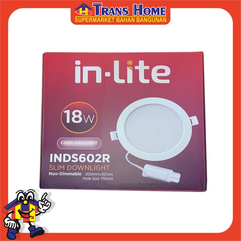 Jual Lampu In Lite INDS602R Slim Downlight 18W CW (In Lite) | Shopee ...