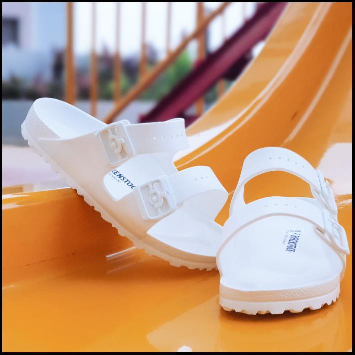 Jual Sandal Birkenstock Arizona Eva Narrow - White | Shopee Indonesia