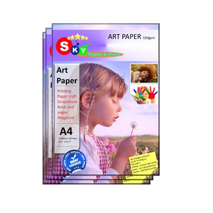 Jual Kertas Art Paper Sky Artpaper Photo 150 Gsm Isi 50 Lembar A4 ...