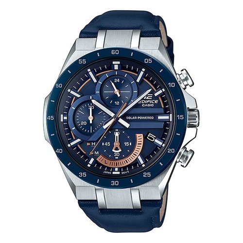 Jual Casio Edifice Type EQS920 SOLAR AKTIF Leather | Shopee Indonesia