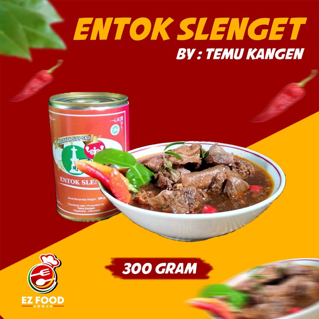 Jual Entok Slenget Temu Kangen Makanan Kaleng Ez Food Jogja Shopee