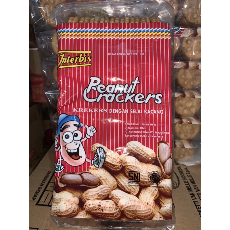 Jual Interbis Peanut Crackers Biskuit Kacang Shopee Indonesia 0883