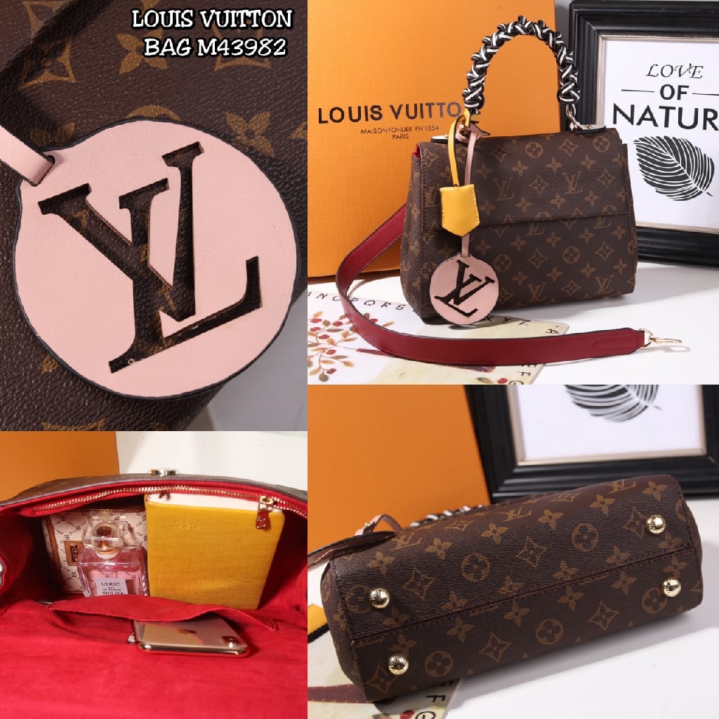 Jual Tas wanita Hand Bag Tas impor LOUIS VUITTON LV CLUNY BRAIDED HANDLE  M43982