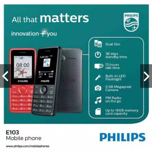 Jual Philips E103 Garansi Resmi | Shopee Indonesia