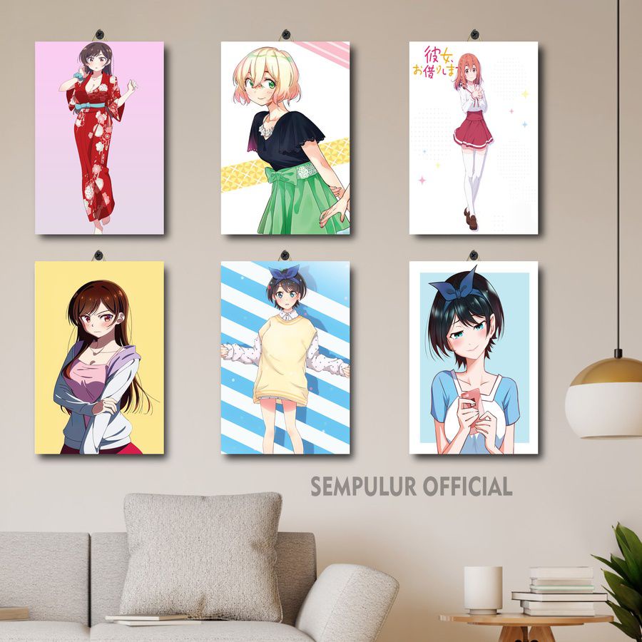 Jual 181 200 Poster Dinding Dapur Anime Kanojo Okarishimasu 20x30 Ovuvq