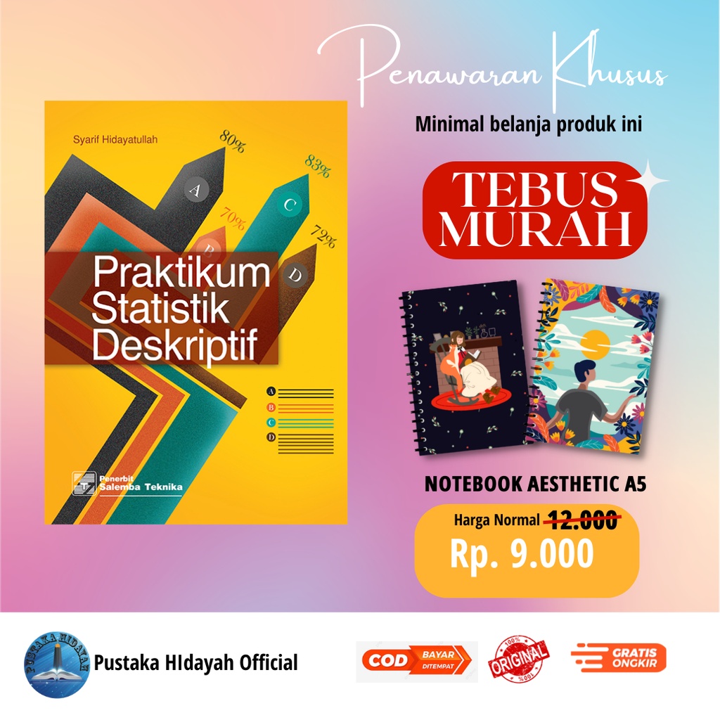 Jual Buku Praktikum Statistik Deskriptif Syarif Hidayatullah Salemba Teknika Buku Matematika