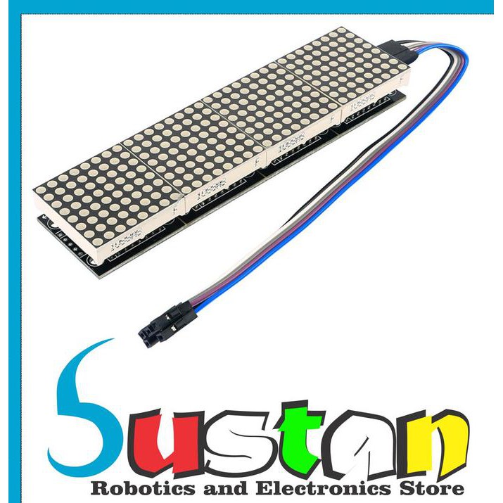 Jual Max7219 Dot Led Matrix Mcu Control Led Display Module For Arduino ...