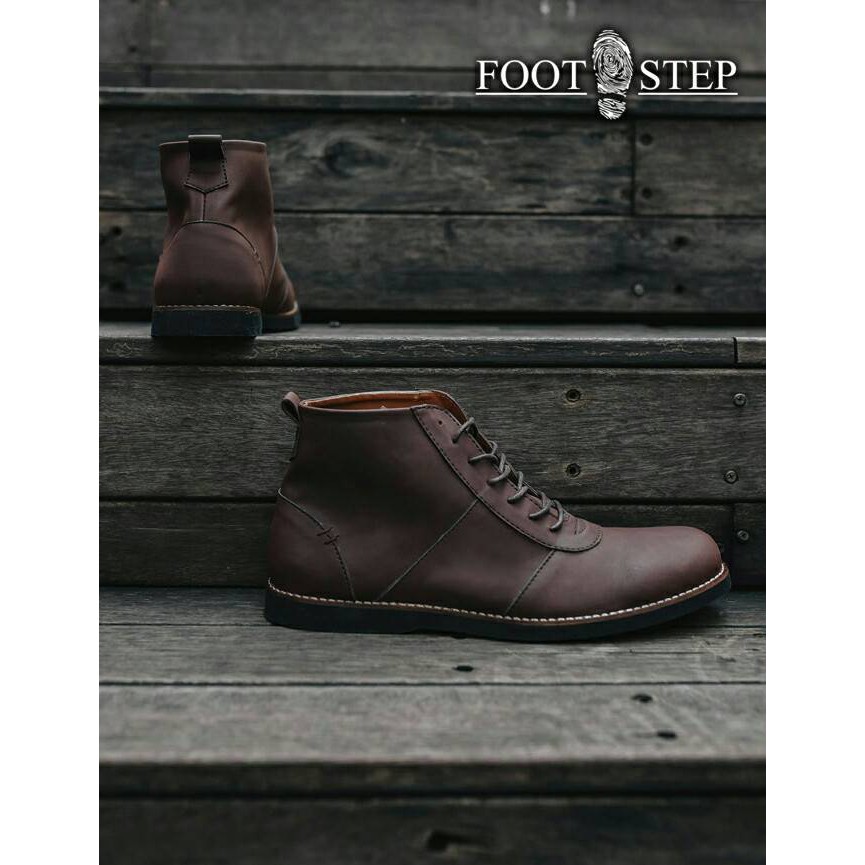 Jual Vintage - Footstep Alpha Brown Sepatu Vintage Klasik Sporty Pria ...