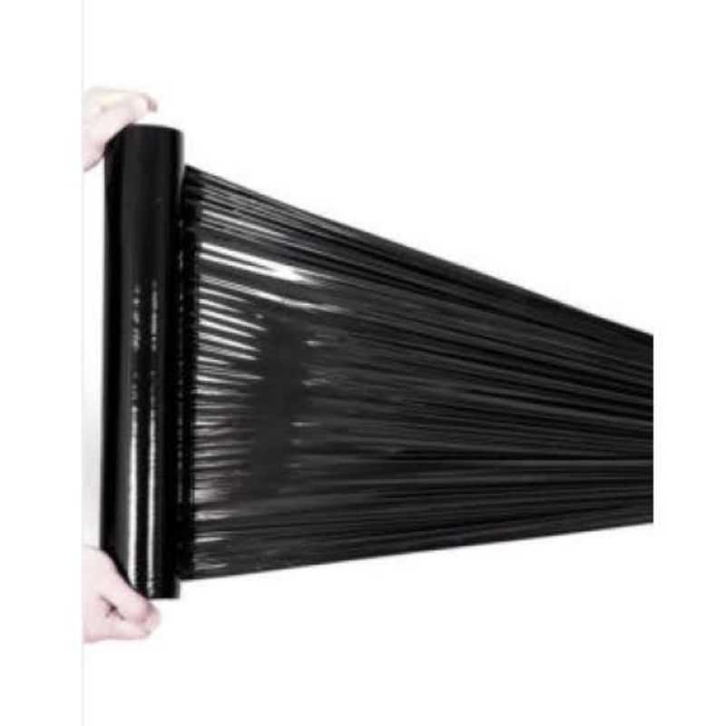 Jual PLASTIK WRAPPING HITAM Roll | Plastic Wreping Warna Black STRETCH ...