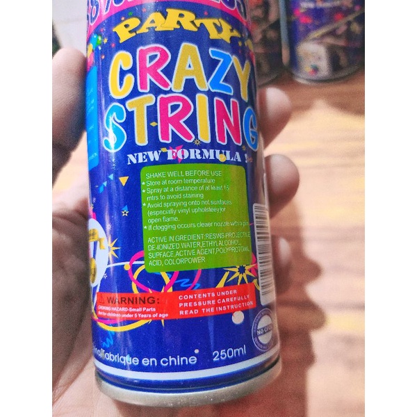 Jual Confetti / Party Crazy String isi 250ml 88% more (1 pcs) | Shopee ...