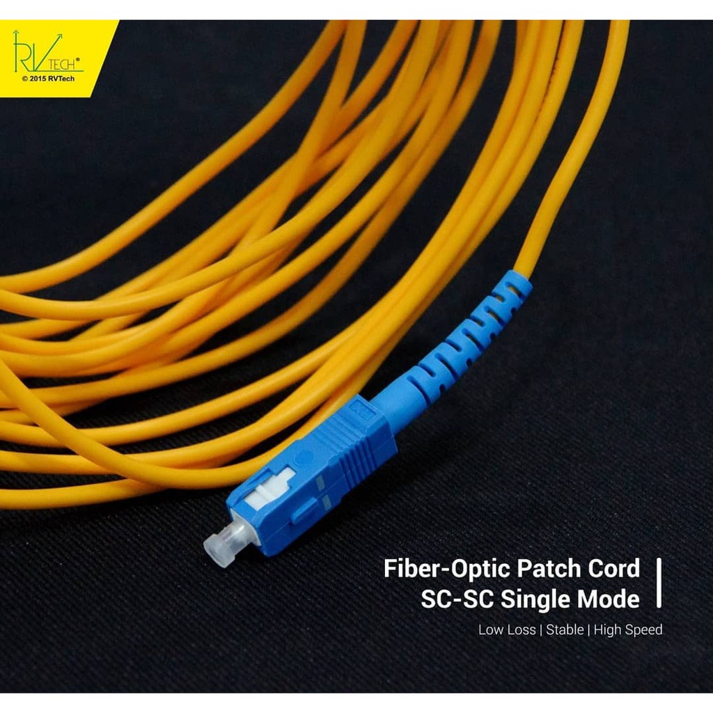Jual KABEL FIBER OPTIC RVTECH / kabel patch cord fiber optic for ...