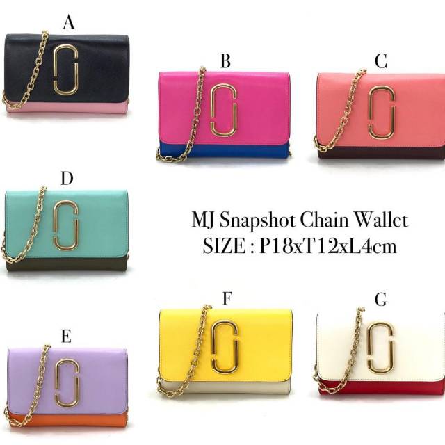 Jual Marc Jacobs Snapshot Chain Wallet Shopee Indonesia