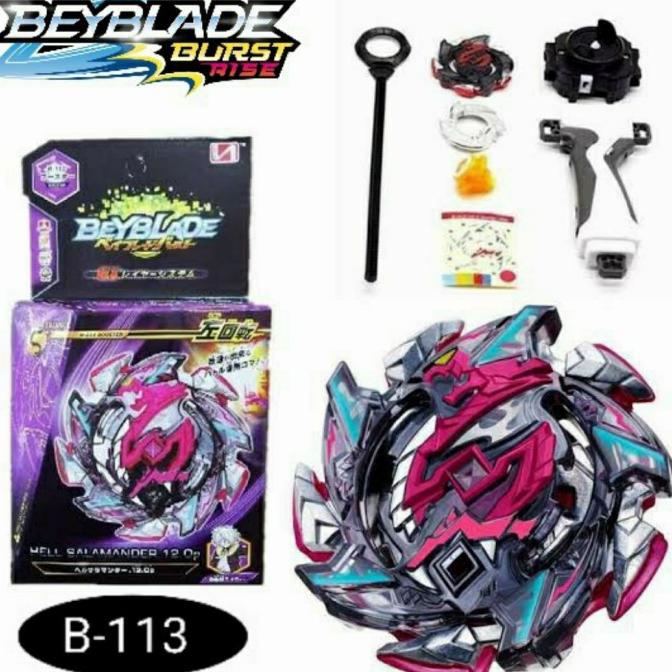 TOUPIE  BEYBLADE  BURST  Hell Salamander.12.Op  B-113 + lanceur main image 1