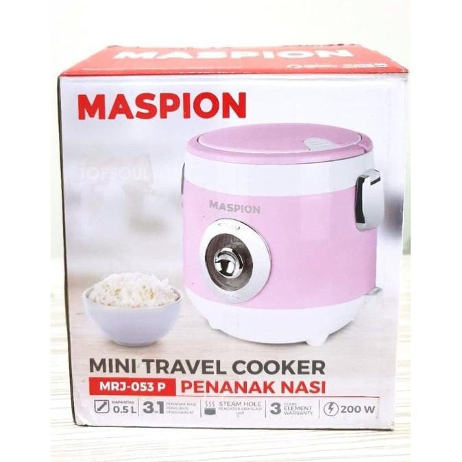 Jual MASPION RICE COOKER KECIL TRAVEL COOKER MINI 0.5LITER MRJ053 MRJ ...