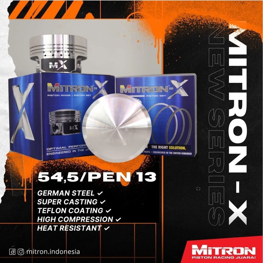 Jual MITRON Piston Kit PEN 14. BANYAK SIZE/DIAMETER. Shopee Indonesia