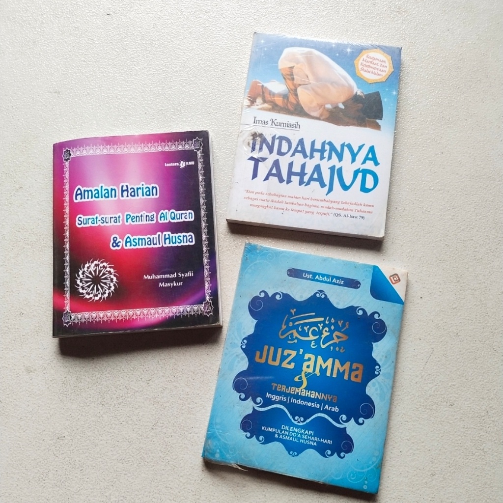 Jual Original Paket 3 Buku Amalan Harian Surat-surat Penting Alquran ...