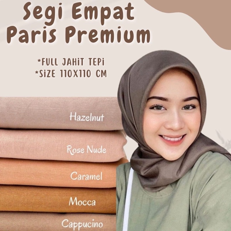 Jual 35 Warna Hijab Segi Empat Paris Premium Voal Anti Letoy Shopee Indonesia 5637