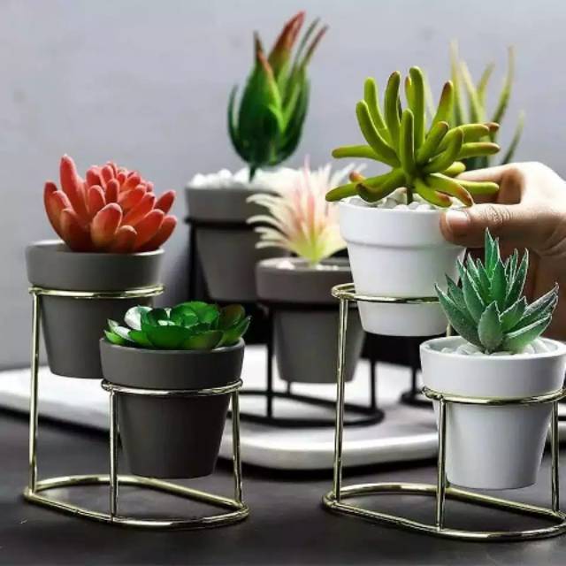 Jual Rak pot bunga minimalis Hiasan Meja D10cm | Shopee Indonesia