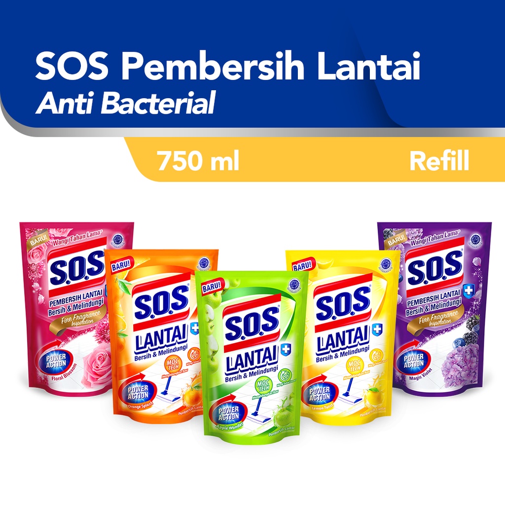 Jual Sos Pembersih Lantai Refill Isi Ulang Ml Pcs Anti Bakteri