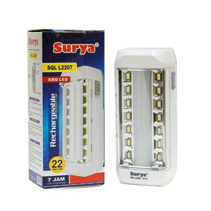 Jual Surya Lampu Darurat Emergency Lamp Surya 22 SMD 22SMD LED SQL L2207 2207 Shopee Indonesia