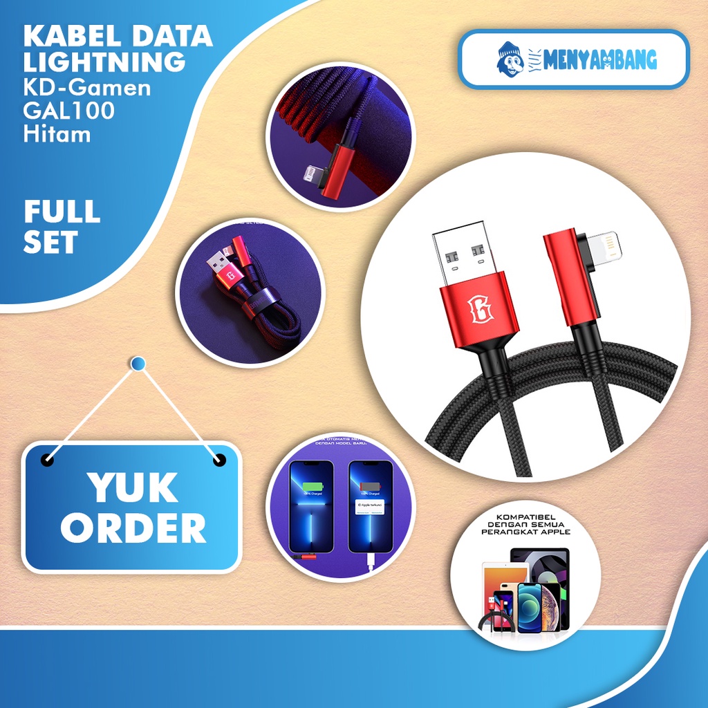 Jual 42298 | KD-Gamen GAL100 Hitam | GAMEN GAL100 Gaming Data Cable ...