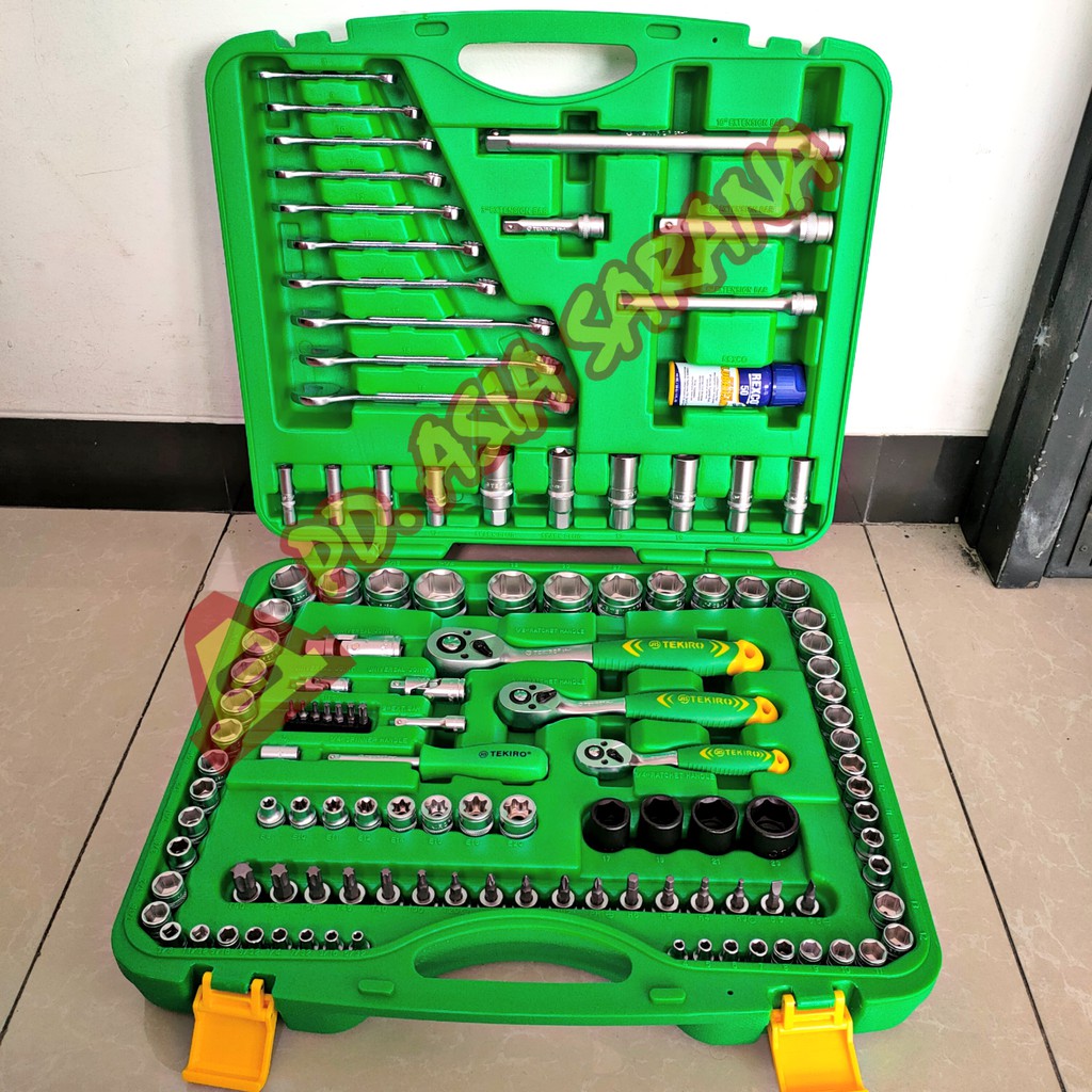 Jual Toolkit Socket Set 120pcs Set 1/4