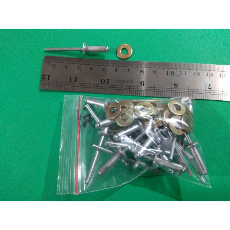 Jual Paku Rivet ukuran 665 + Ring 5 ml kuning | Shopee Indonesia