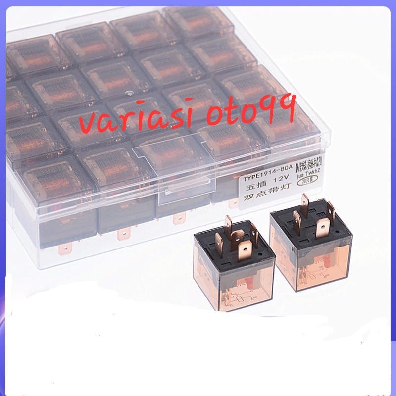 Jual Relay Klakson Relay Transparan 4 Kaki 5 Kaki 12V & 24 Volt 80A ...